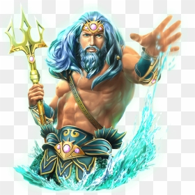 Almighty Reels™ Realm Of Poseidon - Almighty Reels Realm Of Poseidon, HD Png Download - poseidon png