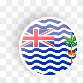 Round Concave Icon - British Indian Ocean Flag, HD Png Download - indian flag circle png