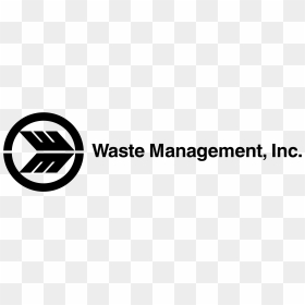 Waste Management Inc Logo Black And White - Circle, HD Png Download - waste management logo png