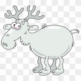 Caribou Clipart - Cartoon, HD Png Download - caribou png