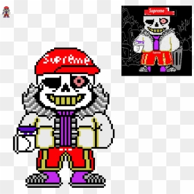 [shitpost] - Supreme Sans - Cartoon, HD Png Download - sans.png