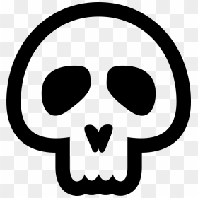Skull Bones - Skull Symbol Black And White, HD Png Download - bones png