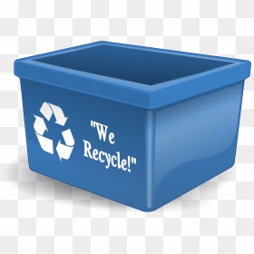 Empty Recycling Box - Empty Recycling Bin Clipart, HD Png Download - recycle bin icon png