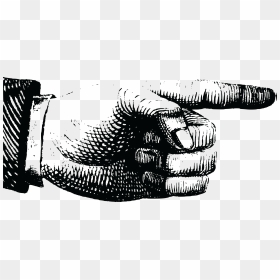Vintage Pointing Hand Png , Png Download - Vintage Pointing Hand Png, Transparent Png - vintage pointing hand png