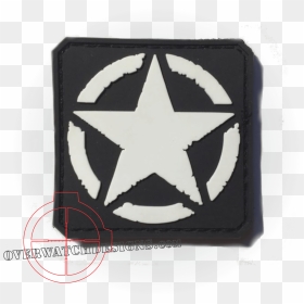 Invasion Star Patch, Black - Us Army Logo Wwii, HD Png Download - royal enfield classic png