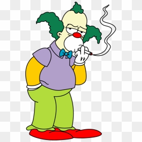 Krusty The Clown Clipart - Krusty The Clown Drawings, HD Png Download - creepy clown png
