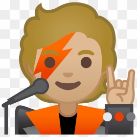Singer Emoji Clipart - Singer Emoji Png, Transparent Png - singer vector png