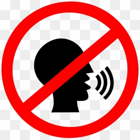 No Talking Sign Icons Png Free Png And Icons Downloads - No Talking Icon, Transparent Png - downloads icon png