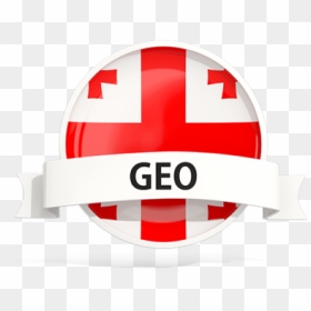 Round Flag With Banner - Geo Flag Icon, HD Png Download - banner icon png