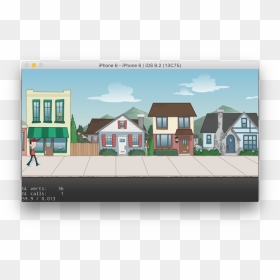 Street Background Sprite Sheet, HD Png Download - person walking side view png