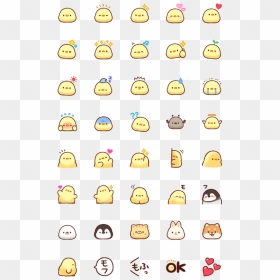Soft And Cute Chick Stickers Png, Transparent Png - cute emoji png