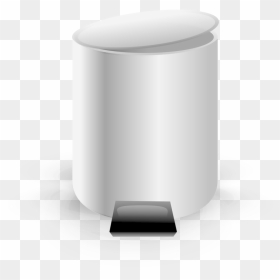 Table,angle,cylinder - Empty Small Trash Can Clip Art, HD Png Download - recycle bin icon png