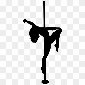 Pole Dancing Silhouette - Pole Dancer Silhouette Png, Transparent Png - film grain overlay png
