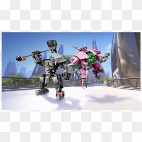 D Va And Reinhardt Lego, HD Png Download - overwatch reinhardt png