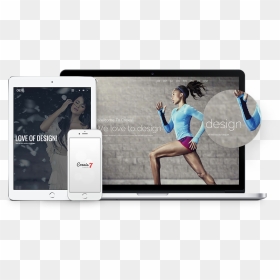 Nike Girl Running, HD Png Download - devices png