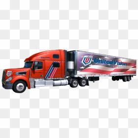 Uvl Truck Mock-up Lateral View Orange - United Vision Logistics, HD Png Download - ups truck png