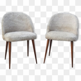 Pair Of Armchairs Toupee Feet Compass Years 50, - Chair, HD Png Download - toupee png