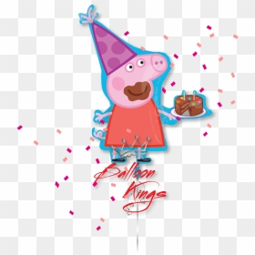 Peppa Happy Birthday , Png Download - Peppa Pig Birthday Cap, Transparent Png - peppa png