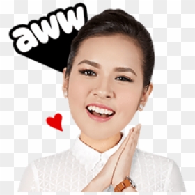 Girl, HD Png Download - line stickers png