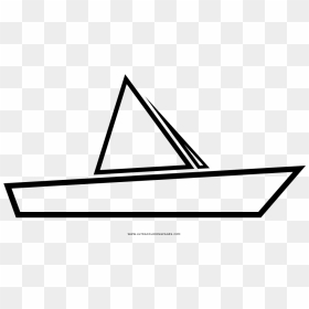 Paper Boat Coloring Page - Paper Boat Colouring, HD Png Download - papel png