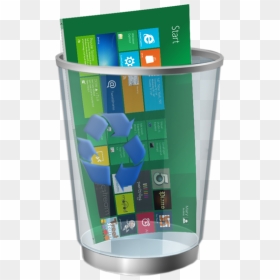 Windows 8 Metro, HD Png Download - recycle bin icon png