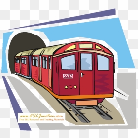 Subway Train Clipart Rapid Transit Train Railroad Car - Subway Train Clipart, HD Png Download - subway train png