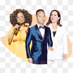 Oprah Winfrey John Legend Melissa Mccarthy - Tuxedo, HD Png Download - oprah winfrey png