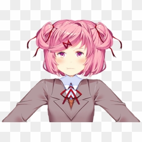 Doki Doki Literature Club Natsuki Png, Transparent Png - natsuki.png
