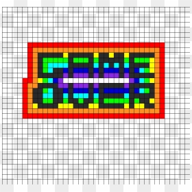 Game Over Perler Bead Pattern / Bead Sprite - Oman Flag Pixel, HD Png Download - game sprite png