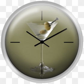 Martini, Dirty With A Screw - Wall Clock, HD Png Download - dirty glass png