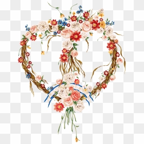 Floral Valentine Heart Mugs , Png Download - Beautiful Flowers, Transparent Png - moldura branca png