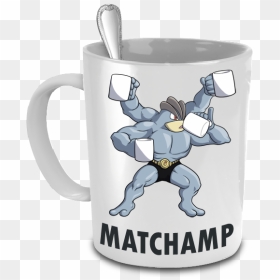Matchamp The Machamp Pokemon 15oz Mug - Pokemon Tea Mugs, HD Png Download - machamp png