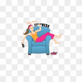Lazy Girl Clipart, HD Png Download - lazy png