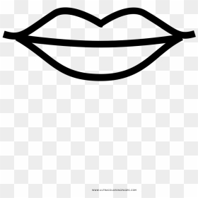 Lips Coloring Page - Labios Para Colorear, HD Png Download - labios png