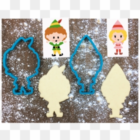 Buddy & Jovie The Elves Cookie Cutter Set - Buddy The Elf Cookie, HD Png Download - buddy the elf png