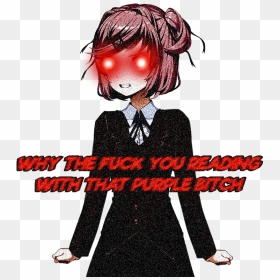 Transparent Monika Ddlc Png - Doki Doki Literature Club Fanart, Png Download - natsuki.png