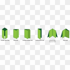Folded Leaflet Folding Options - 4pp A5 Strip Half Fold, HD Png Download - folded map png