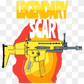 Pixilart Scar By Gamergod - Draw A Scar Fortnite, HD Png Download - fortnite weapons png