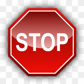 Stop Signal Svg Clip Arts - Stop Sign, HD Png Download - signal png