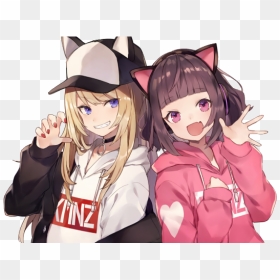 Cute Anime Bff, HD Png Download - bff png