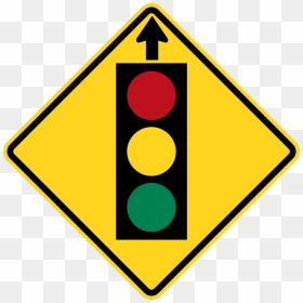 Traffic Signal Png - Mutcd Signal Ahead Sign, Transparent Png - signal png
