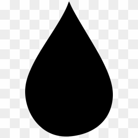 Drop Water Drib Blob Tear - Black Water Drop Vector, HD Png Download - blob png