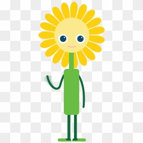 Lazy Student Clipart - Sun Flower Vector Symbols, HD Png Download - lazy png