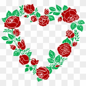 Free Png Red Rose Heart Border Png Images Transparent - Roses Border Clip Art, Png Download - rose design png