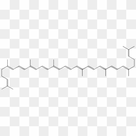 Molecular Structure Of Lycopene - Line Art, HD Png Download - structure png