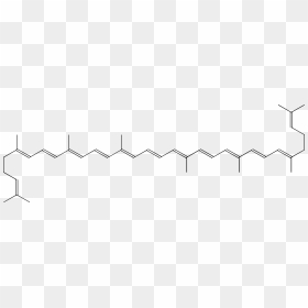 Molecular Structure Of Lycopene - Line Art, HD Png Download - structure png