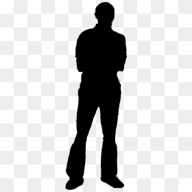 Man Silhouette Svg, HD Png Download - guy standing png