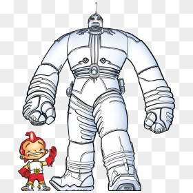 Big Guy And Rusty The Robot Boy Standing - Big Guy And Rusty The Boy Robot Png, Transparent Png - guy standing png