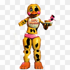 #fnaf Withered Toy Chica - Toy Chica, HD Png Download - chica png