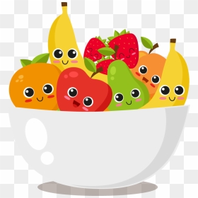 Fruit Bowl - Cartoon Fruit Salad Png, Transparent Png - fruit bowl png